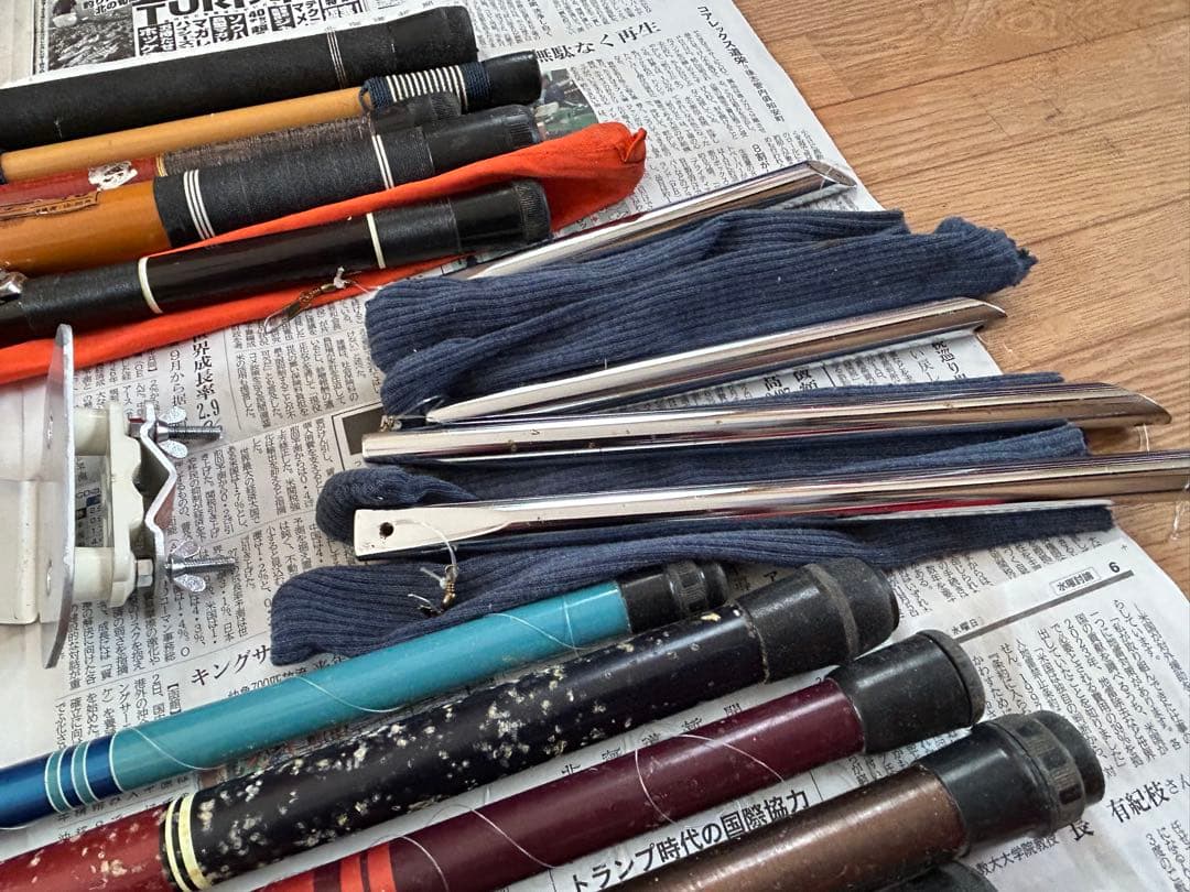 釣竿、リール、仕掛け、籠等