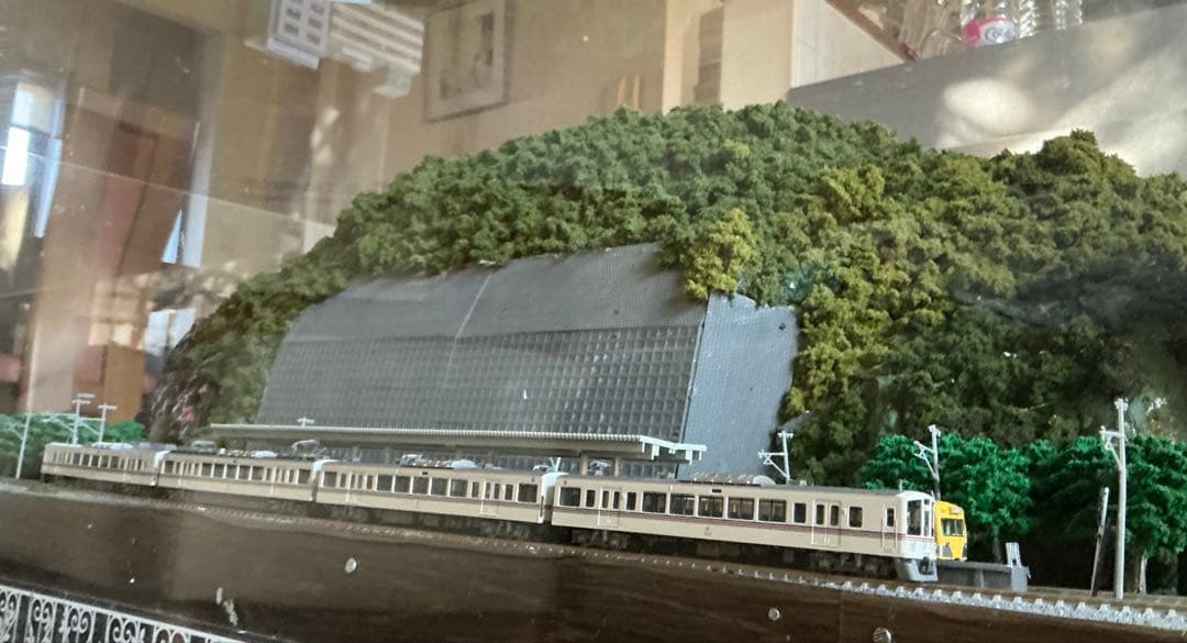 Nゲージ　西武秩父線風ジオラマ　(アクリルケース付)