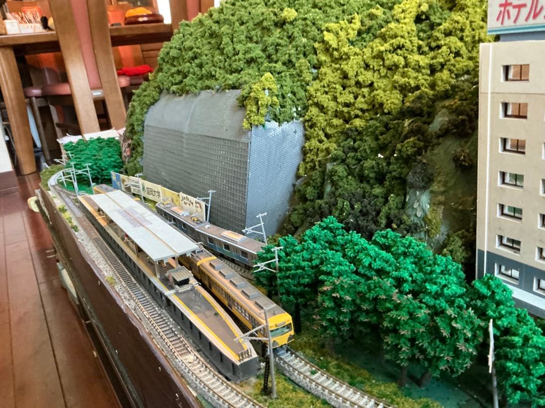 Nゲージ　西武秩父線風ジオラマ　(アクリルケース付)