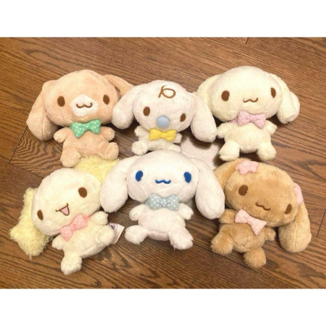 シナモロール 10周年 つれてってシナモン マスコット全種 ぬいぐるみ