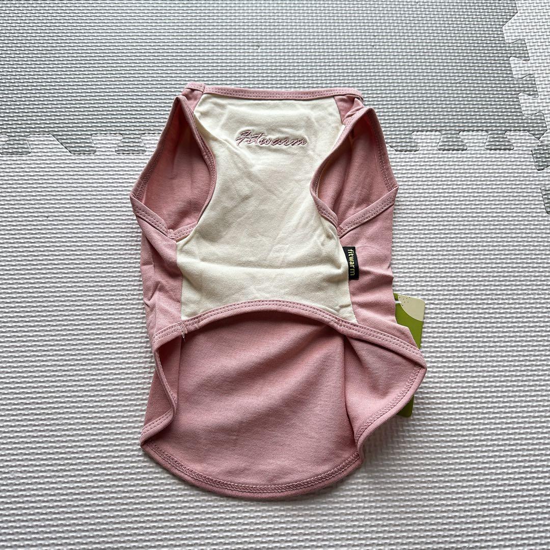 Fitwarm 100％綿 犬服 シャツ 部屋着 お出かけ 伸縮性 ドッグ M