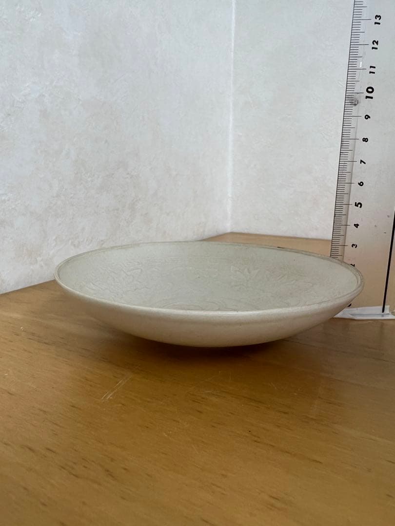 中国宋定窯 蓮花文碗白磁 官窯唐物古美術品　江戸アンティーク骨董コレクション青磁