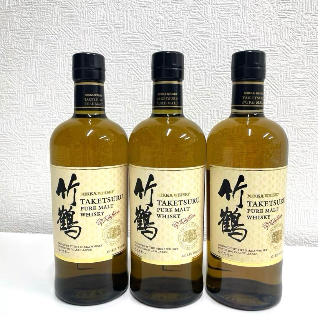 竹鶴 ピュアモルトウイスキー 700ml 3本『まとめ買い特価』