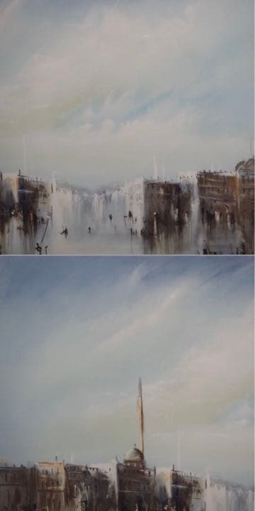 送料無料　リトグラフ　ベネチア風景　ED：138/275　限定275部