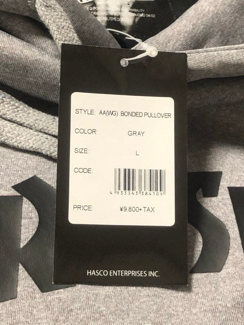 L】高性能 撥水パーカー THRASHER グレー フーディ