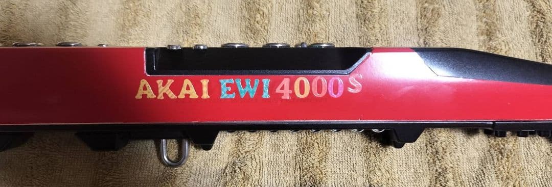 ★値下げしました★AKAI EWI4000s　宮崎さん音源内蔵　自作カラーレッド