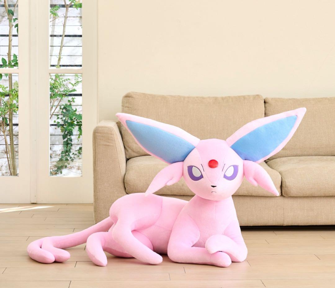 【新品未開封】ポケモンセンター限定 等身大 エーフィ　寝そべりぬいぐるみ