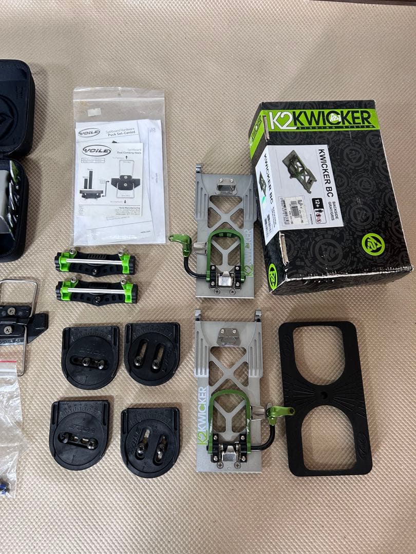 K2 Kwicker BCスノーボードビンディング フルキット　クランポン付き