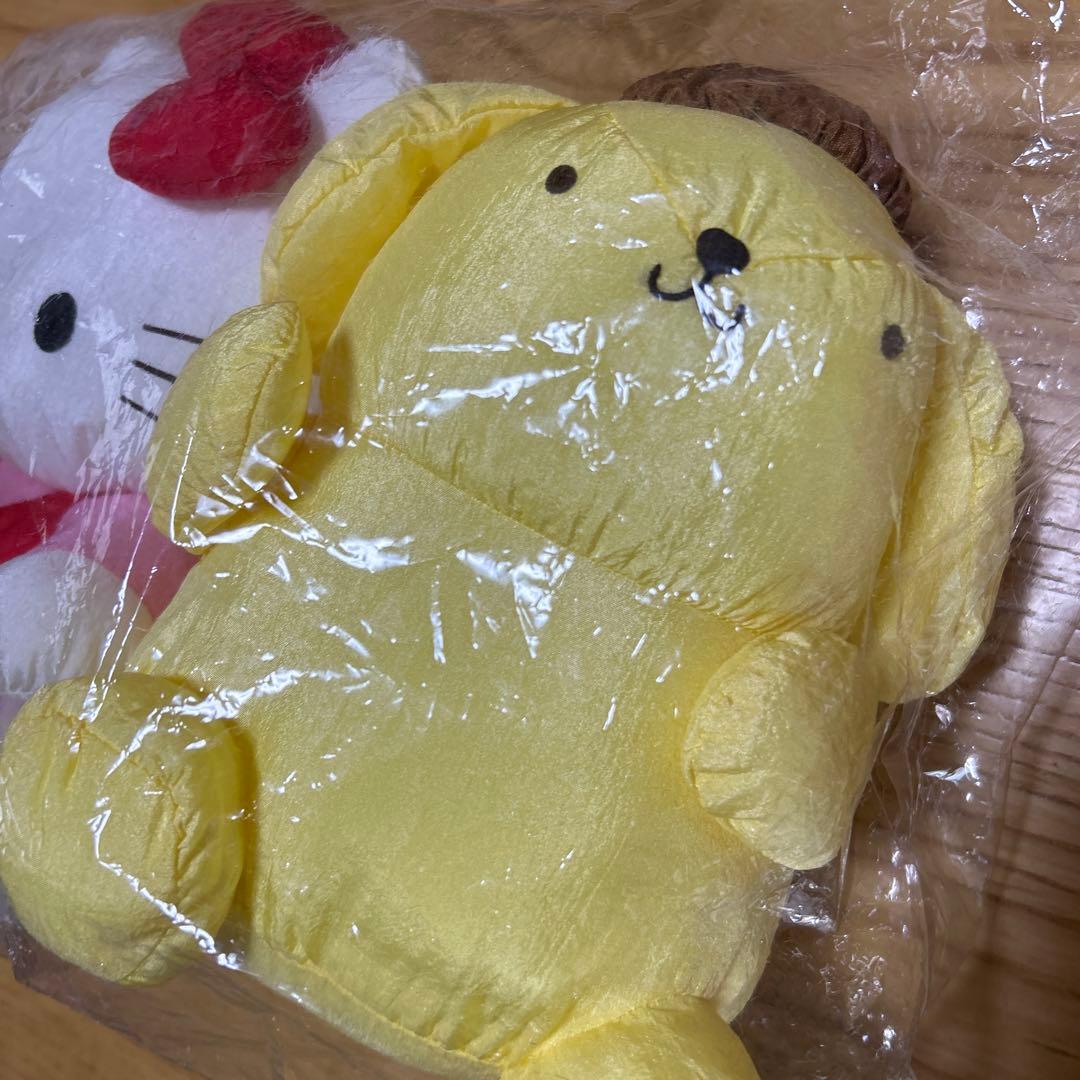 サンリオ　ナイロン　ぬいぐるみ　キティー　ポムポムプリン
