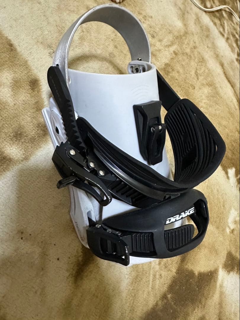 DRAKE スノーボード ビンディング ホワイト/ブラック