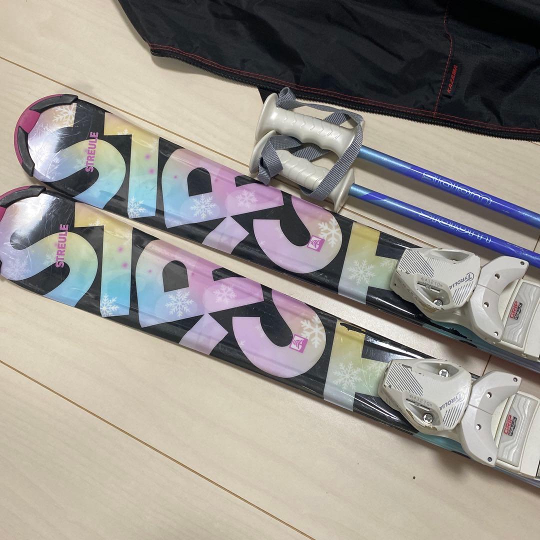 saaaジュニア 女子向きスキー4点セット 板120cm