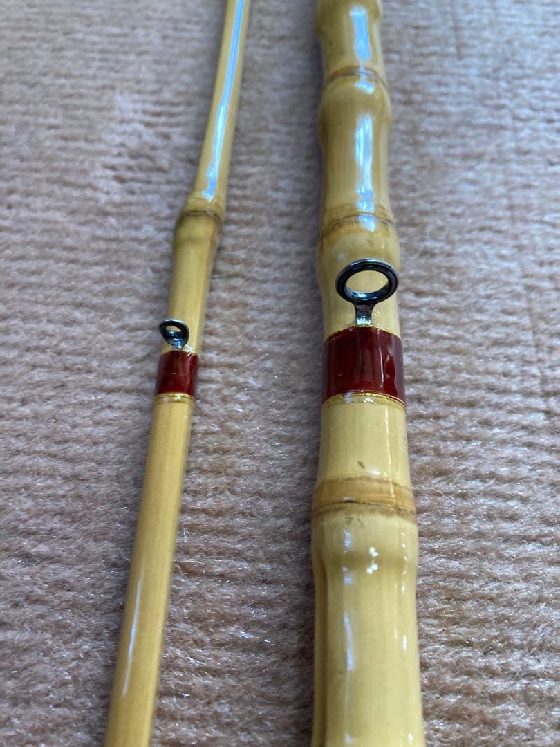 竹竿　自作（落とし込み）2.4布袋竹　硬めの本調子