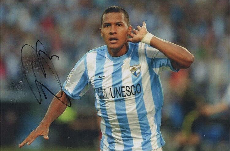 直筆サイン入り写真 ホセ・サロモン・ロンドン 大連一方足球倶楽部 SA鑑定済