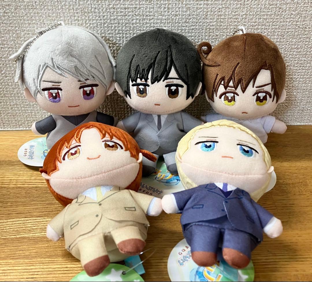 ヘタリア　World★stars　ぬいぷりけ　おすわりコンプリート　5種類