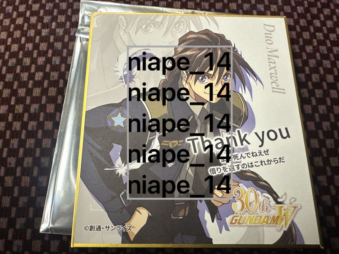 新機動戦記ガンダムW Endless Waltz特別篇 特典 ミニ色紙 デュオ