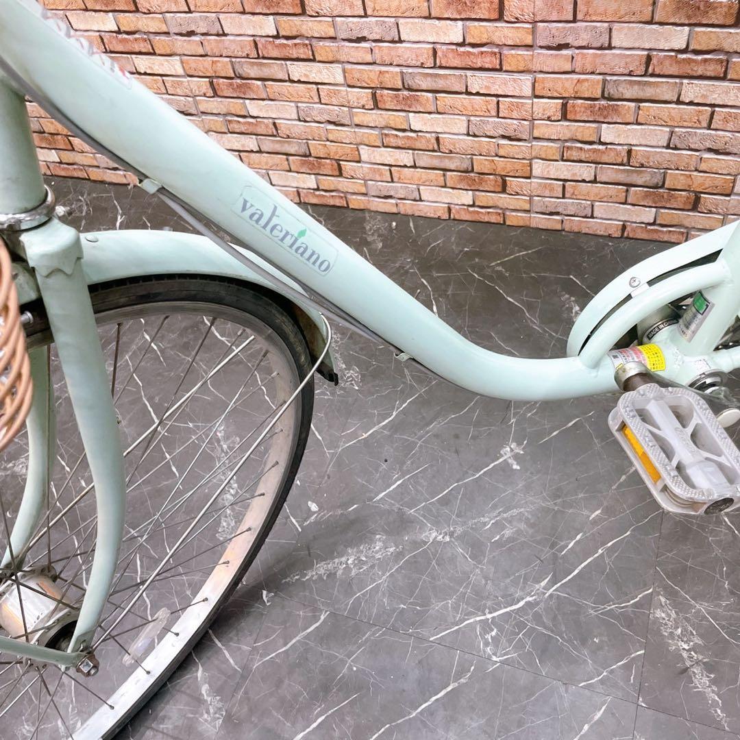 【33】一般車 ママチャリ valeriano グリーン 27インチ