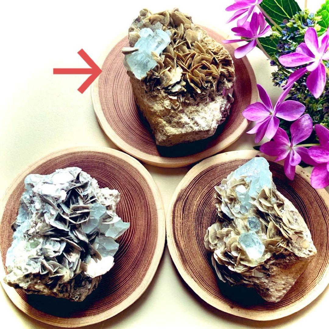 アクアマリン×モスコバイト共生標本-13