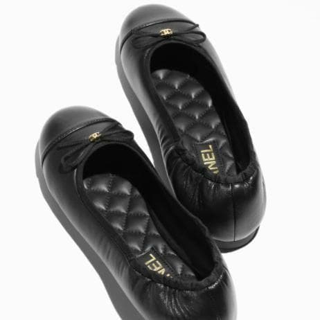 2024/25年クルーズコレクションバレリーナラムスキン & メタル ブラック