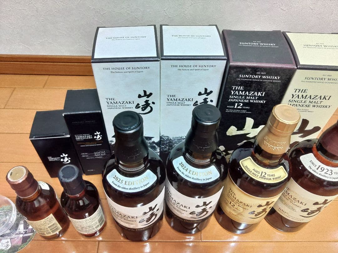 山崎12年 山崎NV 山崎蒸溜所限定 山崎2024 2025 ミニボトル 6本