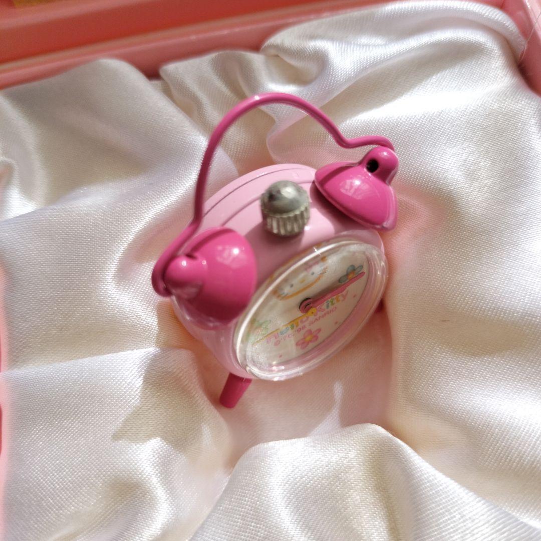 ハローキティ　ミニクロック　置時計　激レア　平成レトロ　サンリオ　Kitty