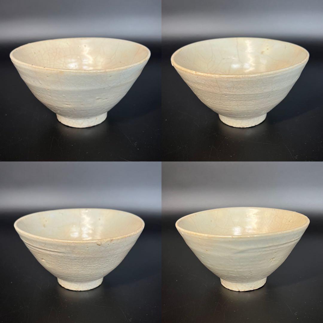 ◎古美術 庵々◎李朝 白磁 茶碗 共箱付◎韓国 李氏朝鮮時代 古陶磁 骨董古美術