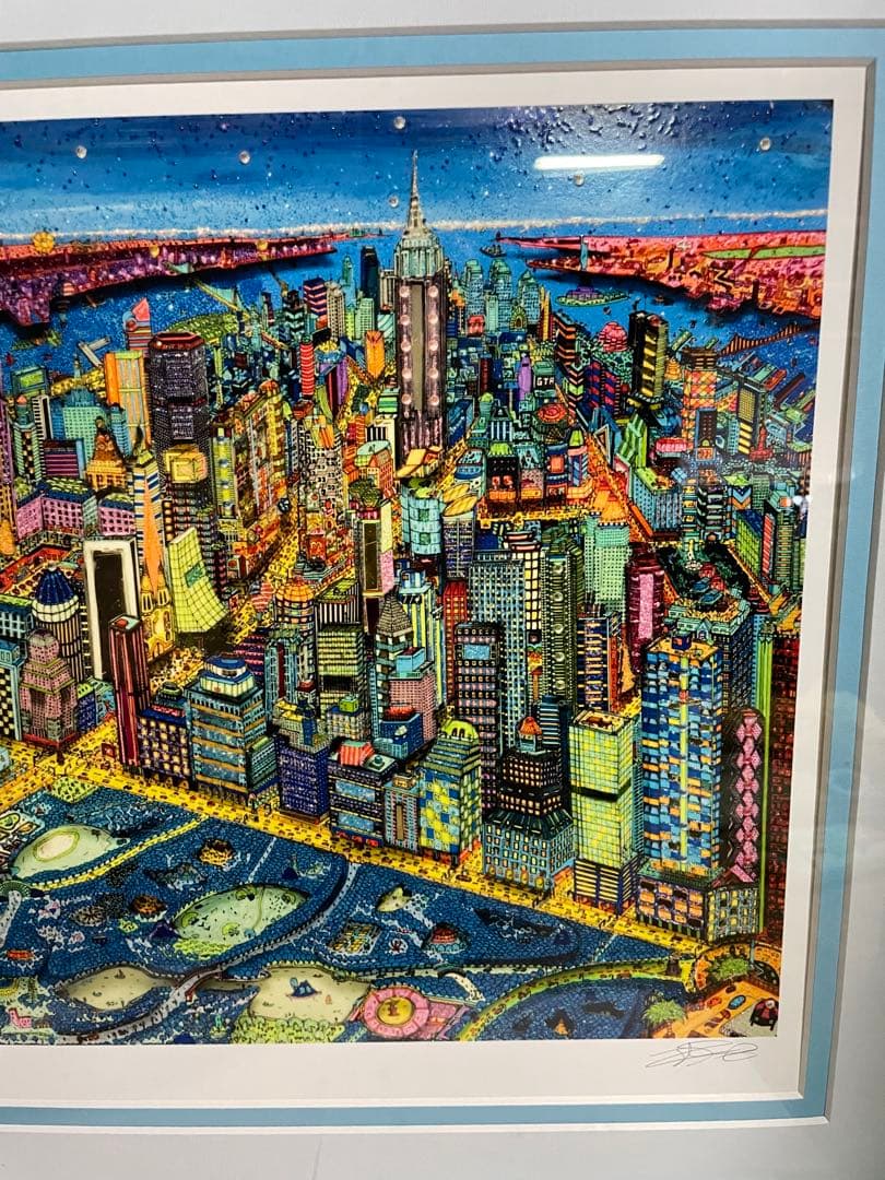 ヨハン•ペラトーネル正規品！(ニューヨーク•アット•ナイト）作品証明書付三都美術