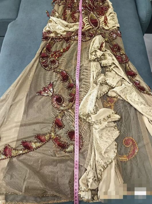 お得 美品 エジプト産ベリーダンス衣装 ブラスカートセット