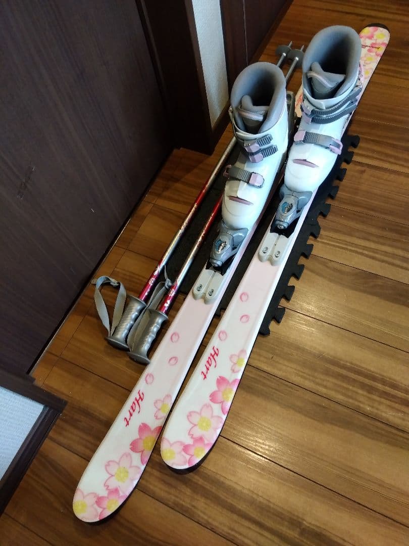 ✨️綺麗✨️HART/学生・ご柄な女性用/スキーセット/メンテ・WAX済✔軽量