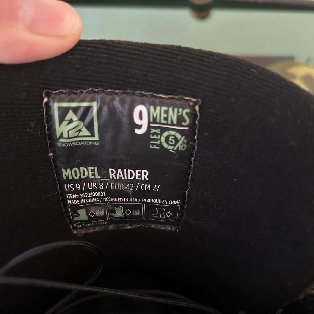 スノーボード K2 RAIDER BOA 27cm