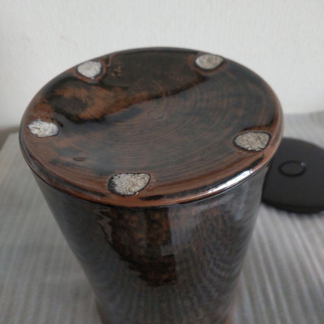 【茶道具】古瀬戸 中置 細水差 杉浦文泰作　共箱