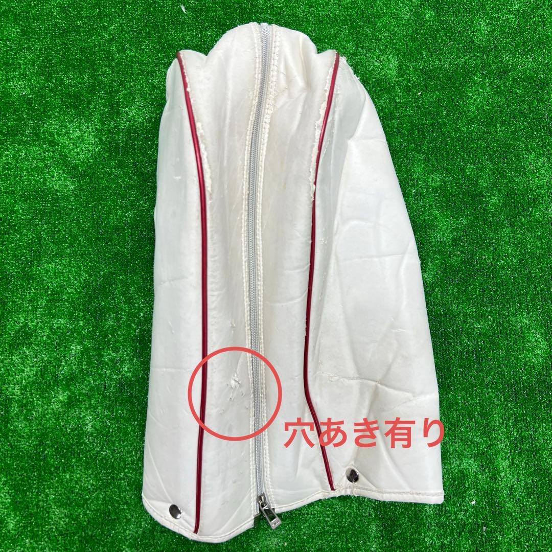 フィラ　FILA キャディバッグ　7インチ　ゴルフ　中古品　ホワイト　レッド