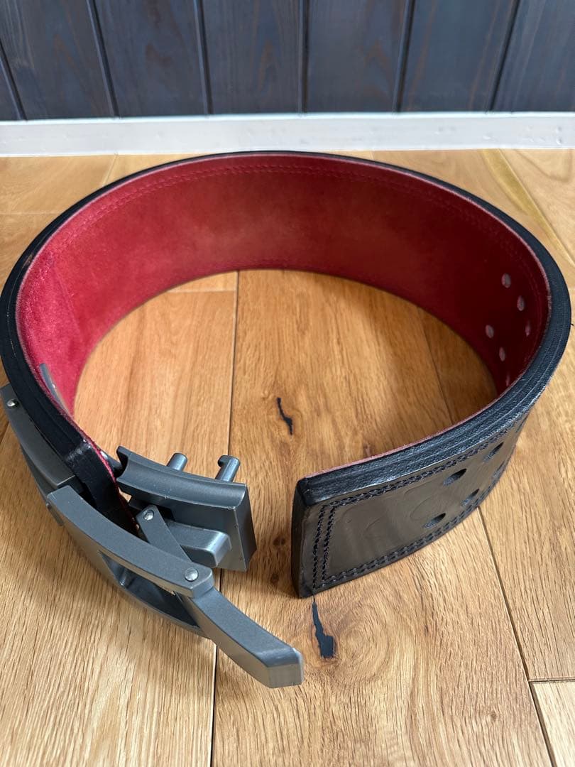 SBD トレーニング・パワーベルト Sサイズ　ブラック/レッド