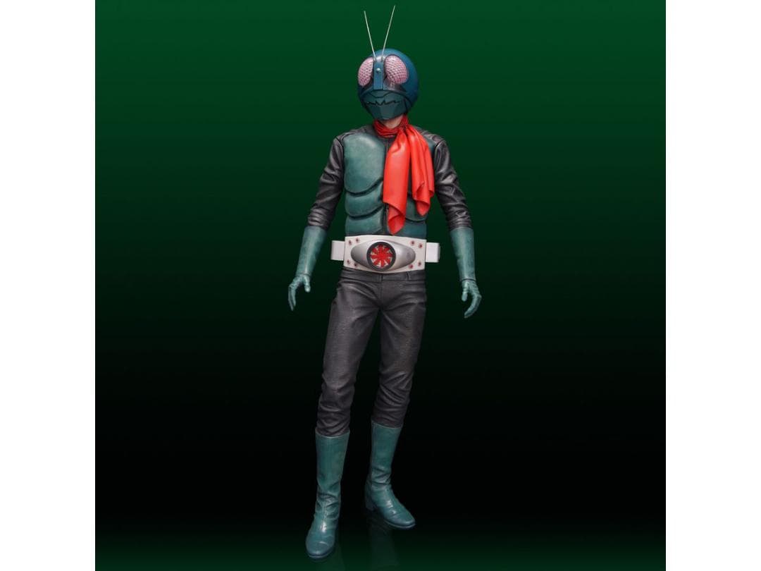 【未使用】1/4 海洋堂 メガソフビコレクション No.6 仮面ライダー 旧1号