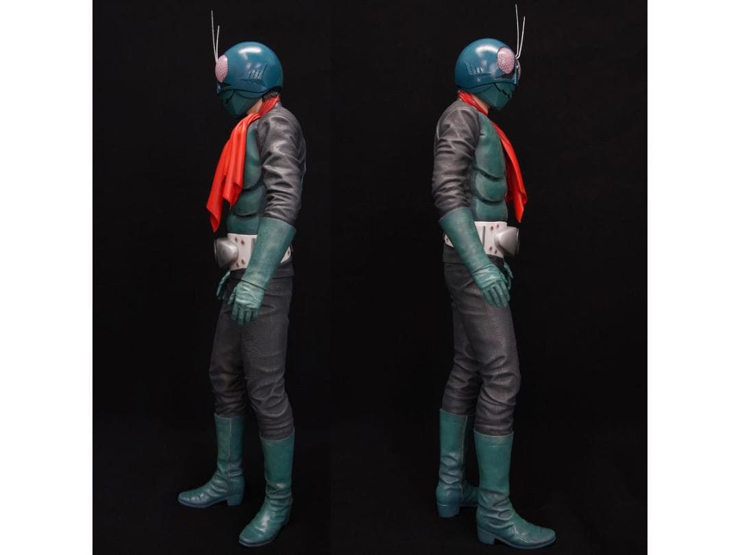 【未使用】1/4 海洋堂 メガソフビコレクション No.6 仮面ライダー 旧1号