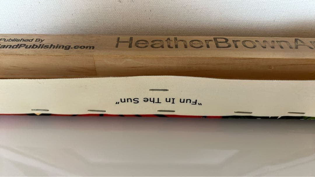 ヘザーブラウン ジクレー キャンパスプリント　【Fan in the sun】