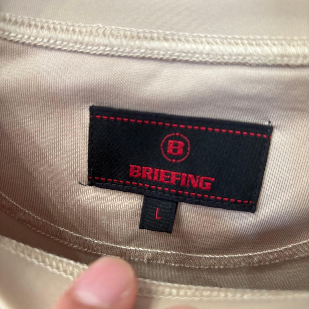 BRIEFING GOLF サイドロゴ　セットアップ　ベージュ　上L 下M