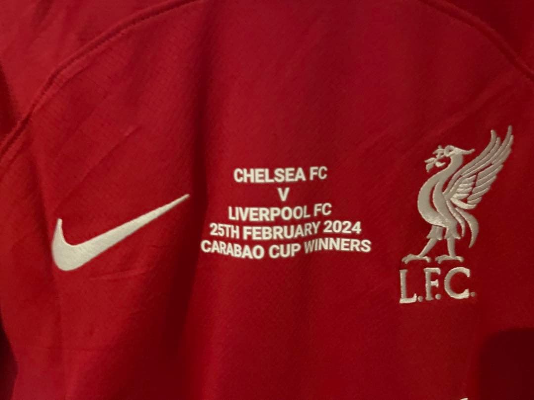 【限定品】23/24リバプール ファンダイク カラバオカップ優勝記念 Sサイズ
