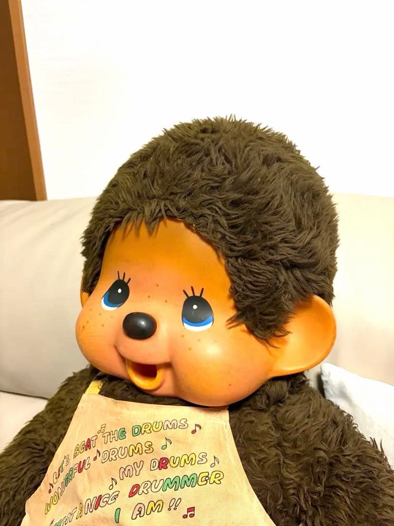 昭和レトロ　1974年セキグチのモンチッチ特大ぬいぐるみ