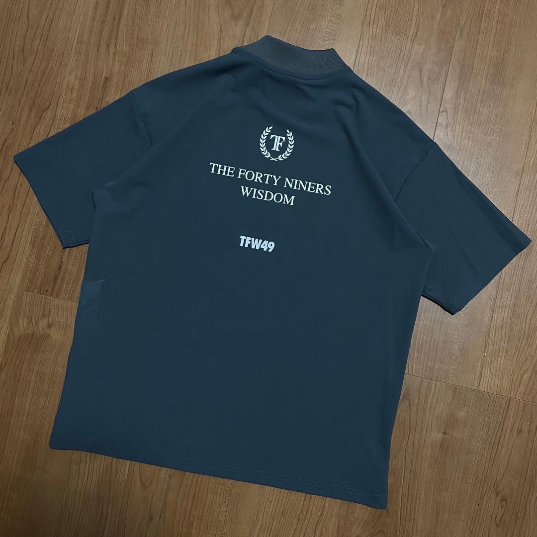 2025新作　TFW49 モックネック　Tシャツ　チャコール　M ゴルフ
