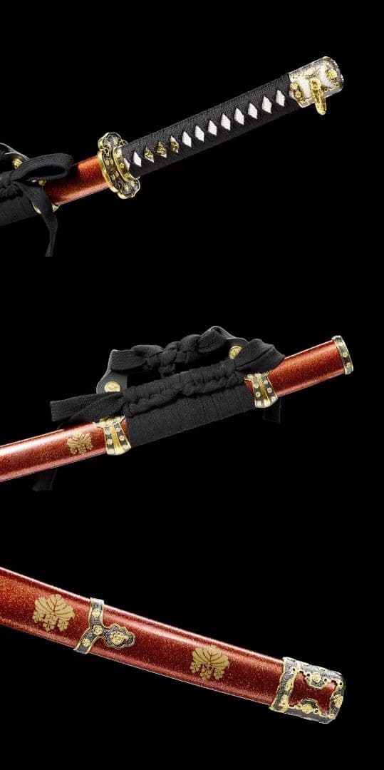 1068-武具 刀装具 日本刀　模造刀 居合刀 武士道 武蔵 鑑賞用 手鍛造打