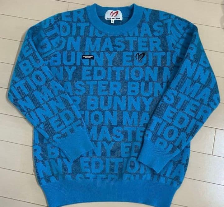 MASTER BUNNY マスターバニー ロゴクルーネックニットプルオーバー