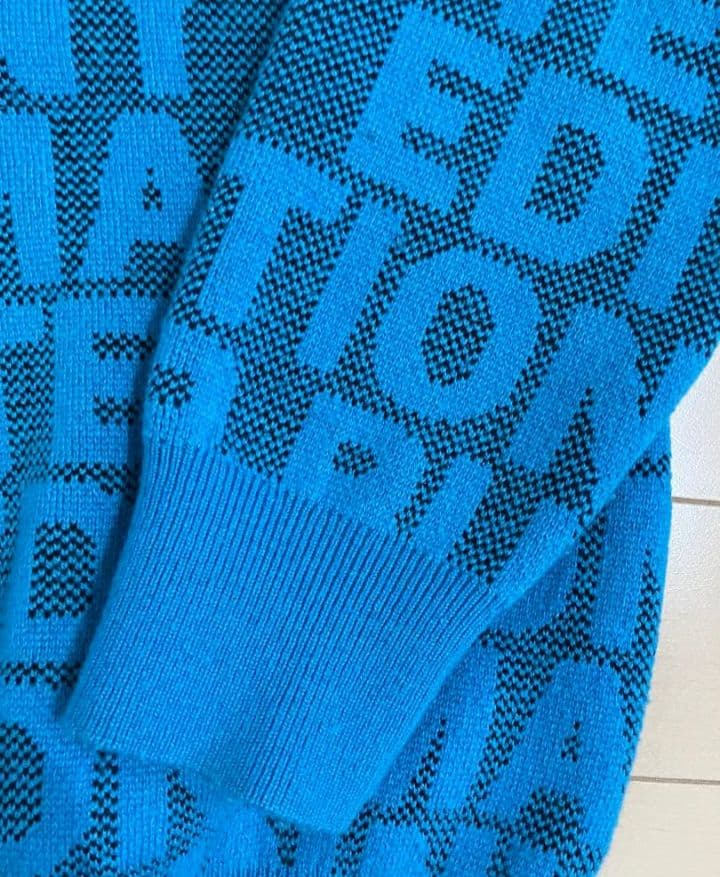 MASTER BUNNY マスターバニー ロゴクルーネックニットプルオーバー