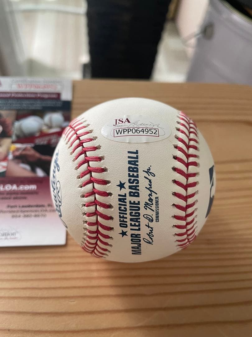 最多勝！メッツ移籍　フレディ　ペラルタ投手　直筆サインボール　JSA証明書付