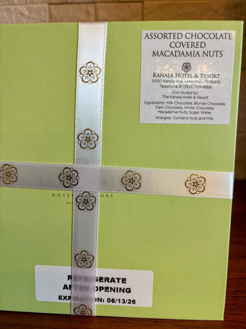 Hawaii ハワイ カハラホテル マカダミアナッツチョコ 4フレーバー 大箱