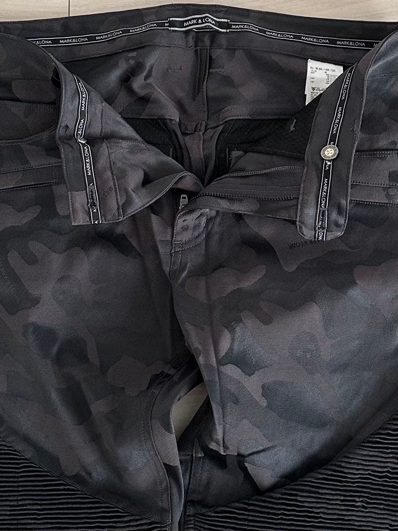 マーク＆ロナ ライダーモデルMLカモ柄5Pパンツ　ブラック