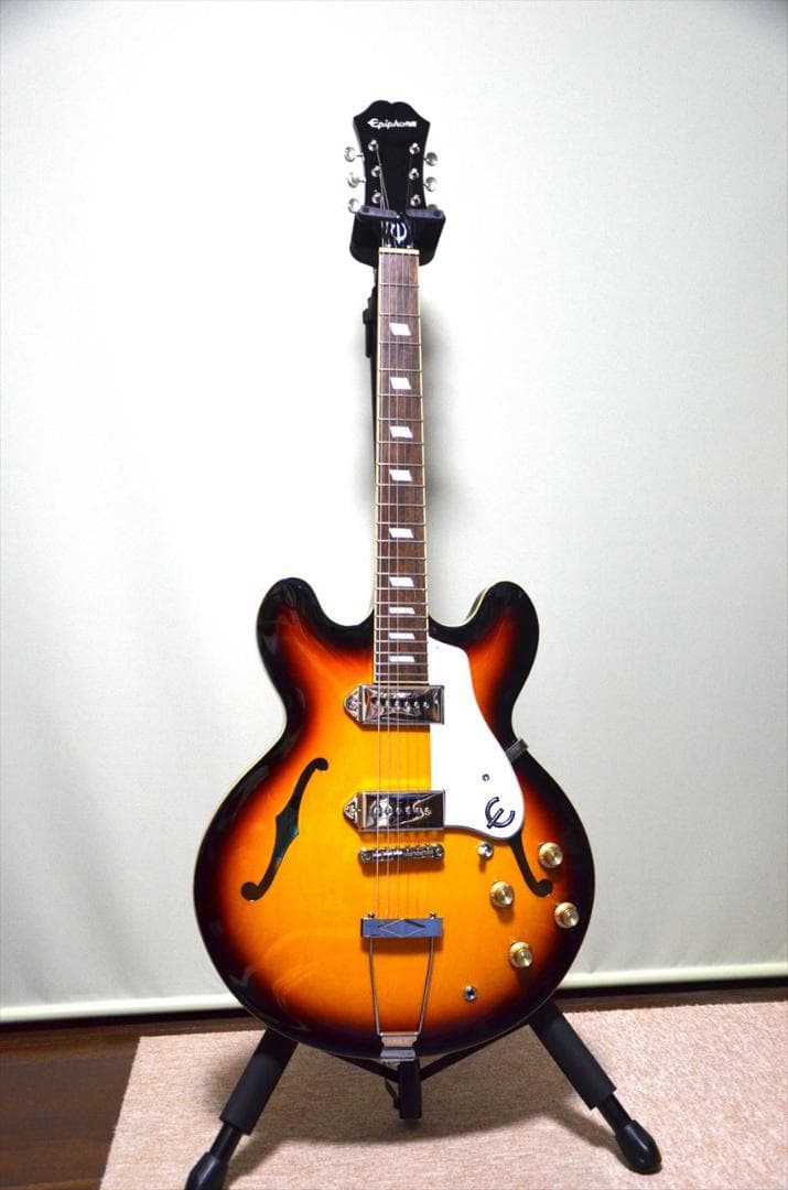 【週末限定】Epiphone Casino フルアコ 美品ほぼ新品・ギグバッグ付