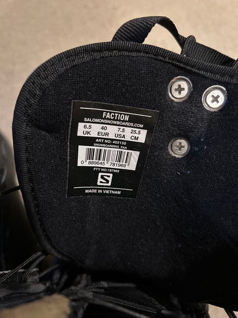 Salomon スノーボードブーツ 25.5cmブラック