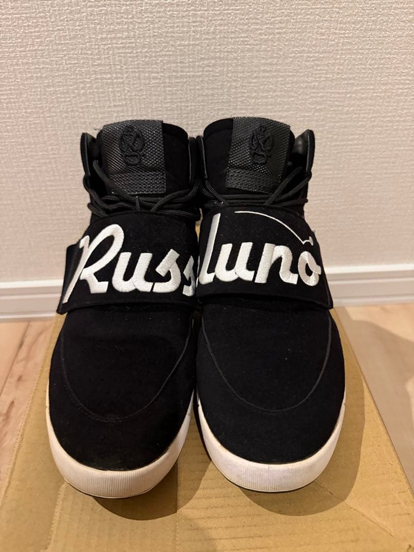 Russluno ラッセルノ　スエード ブラック シューズ　26cm