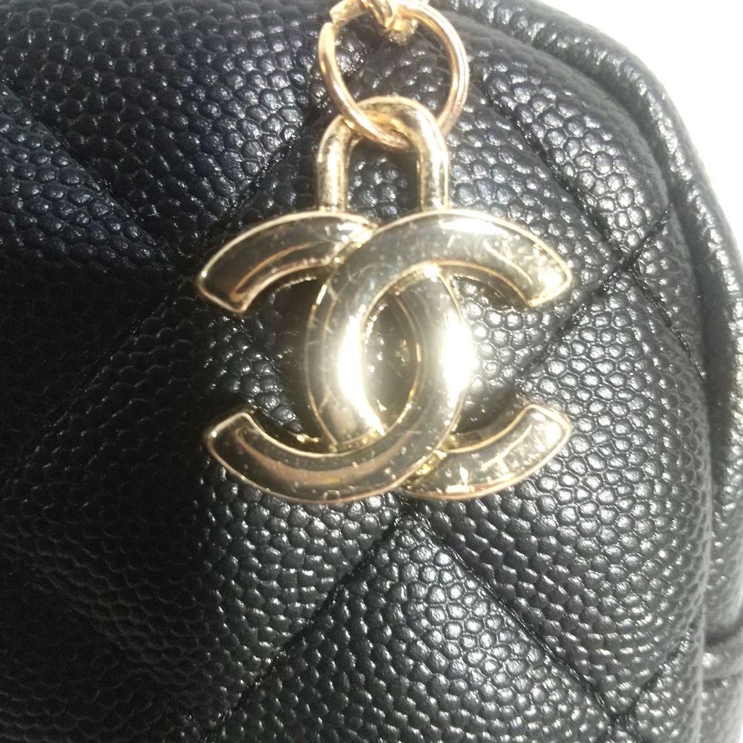 mocoCHANEL新品未使用 ブラックショルダーバッグチャームノベルティ