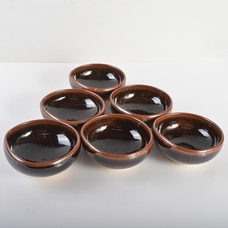 茶道具　桃の里窯　藤原敬介（恭助）作　天目向付　共箱　V　R6698F